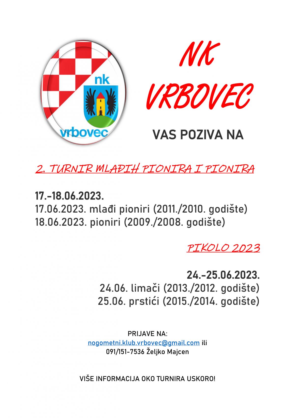 2. TURNIR MLAĐIH PIONIRA I PIONIRA